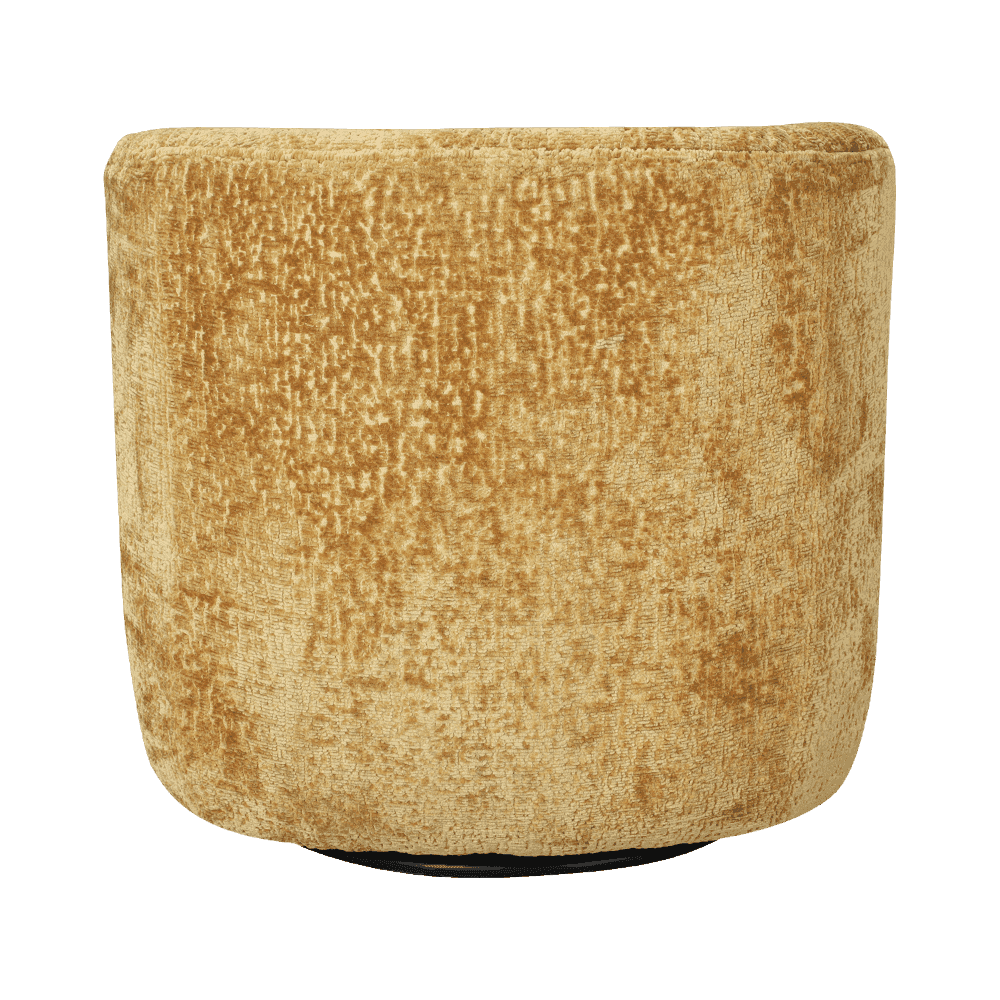 Pelzig voll gepolsterte Lounge -Stuhl