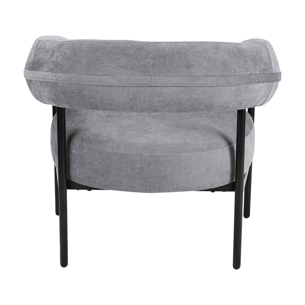 Grau Metallrahmen Lounge Stuhl