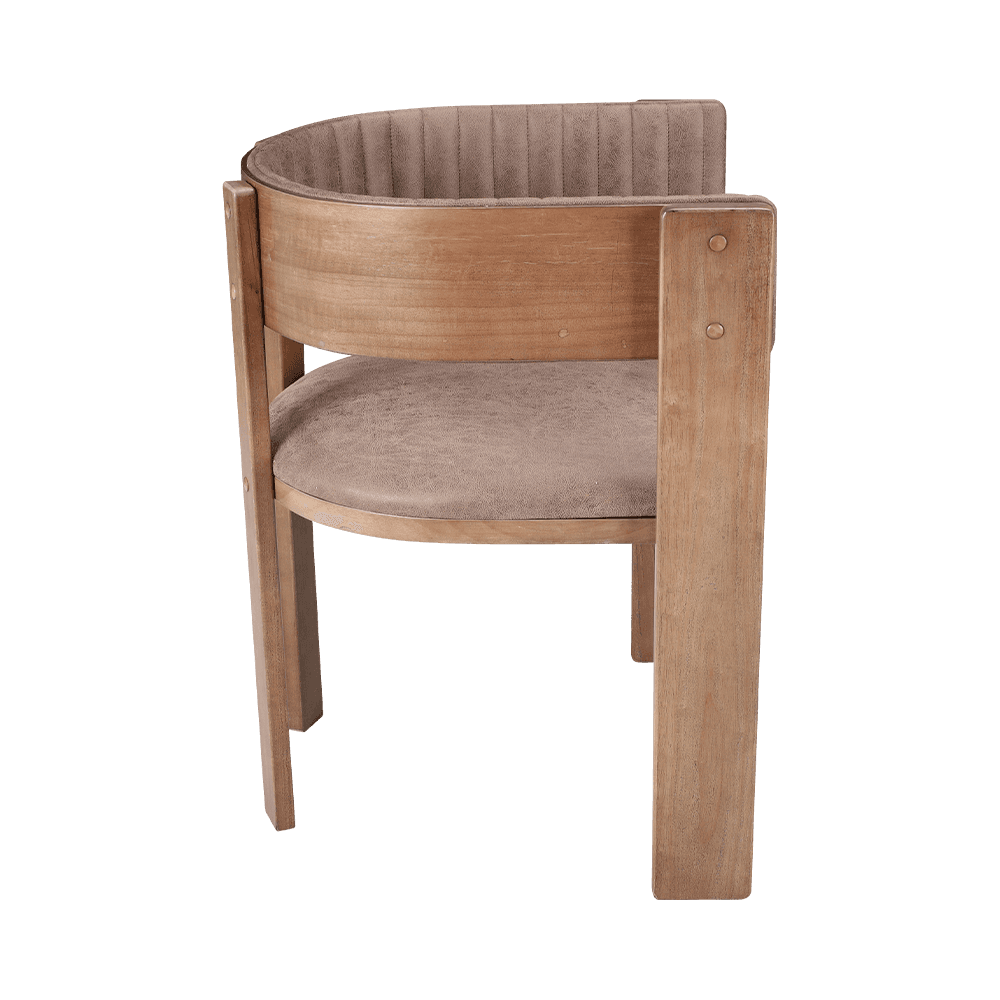 Polsterer Vintage Massivholz -Essstuhl