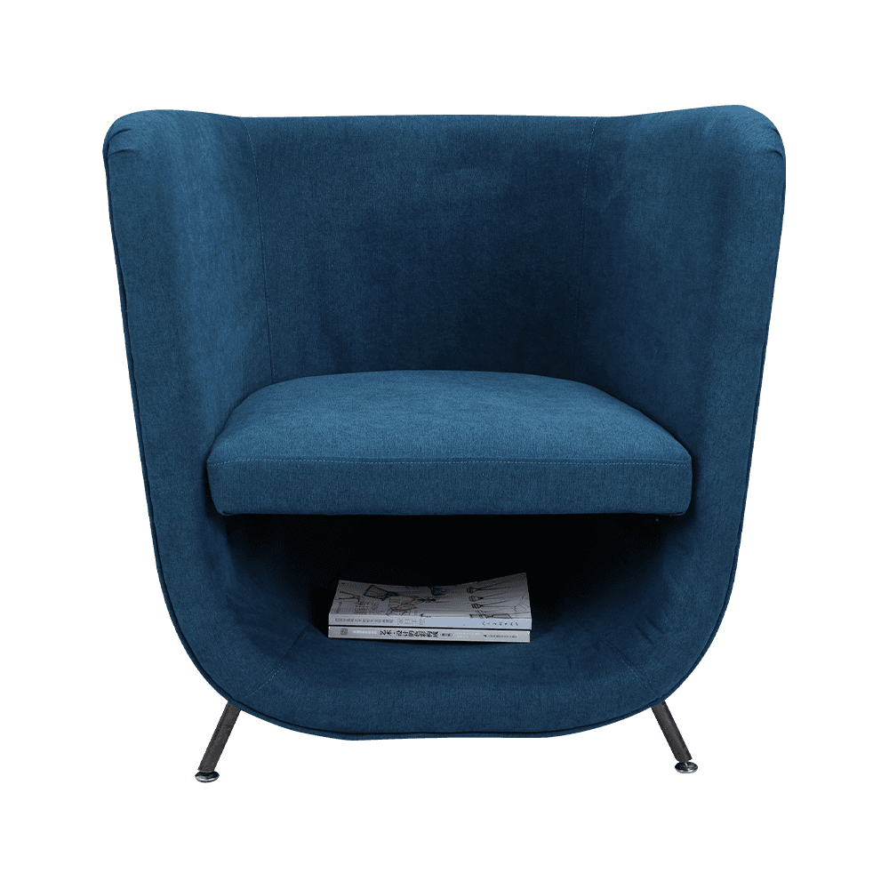 Fabric Lounge Stuhl mit integriertem Aufbewahrung