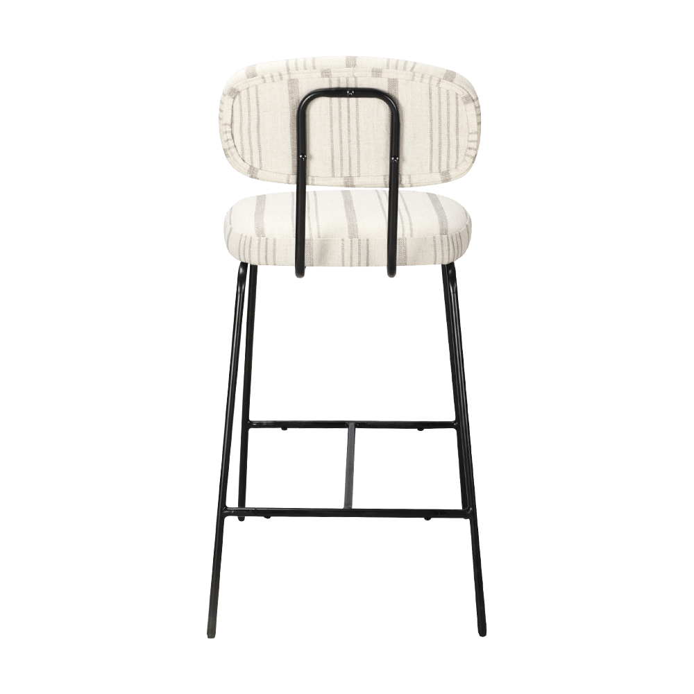 Metallbein gepolsterte Esstuhl mit Rücken