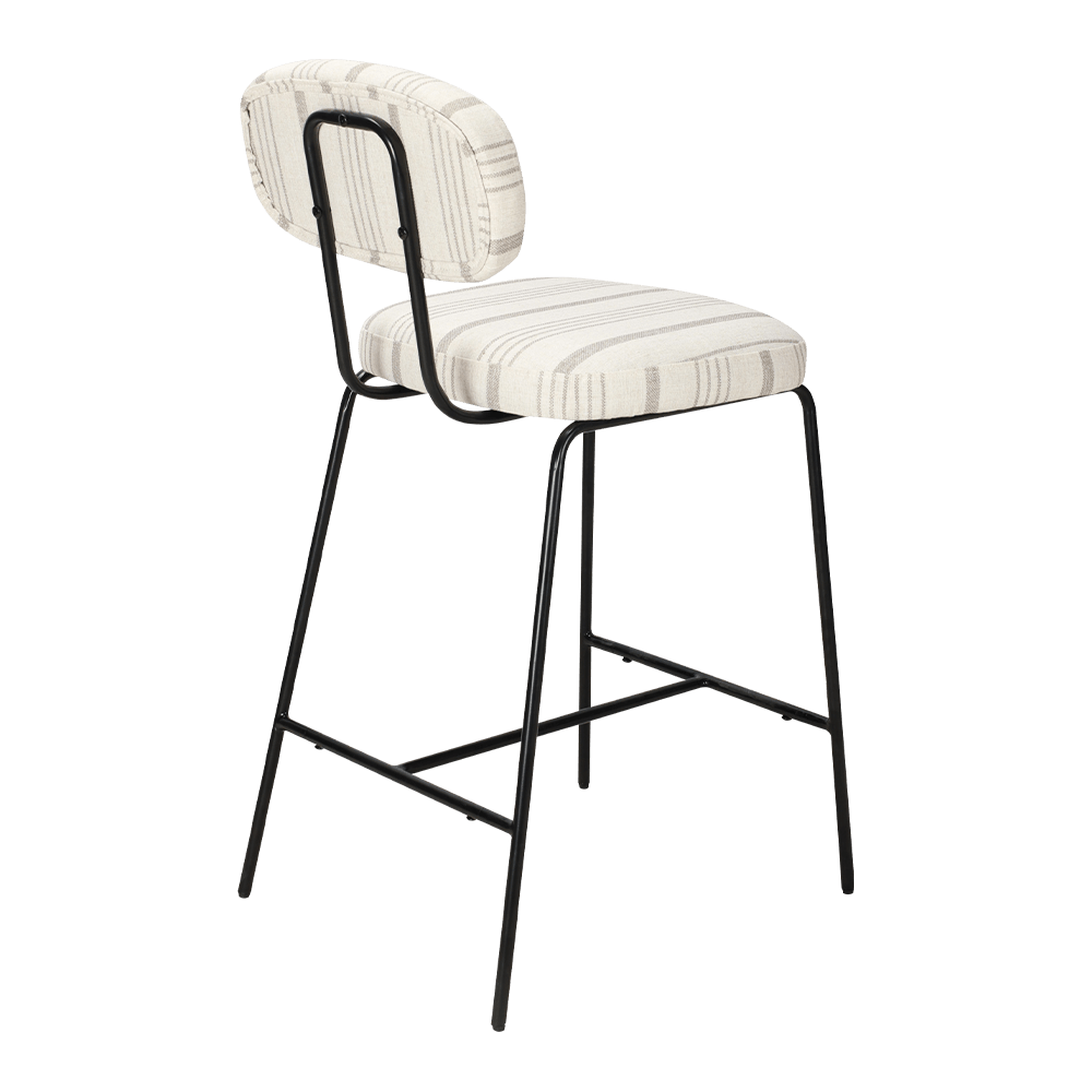 Metallbein gepolsterte Esstuhl mit Rücken