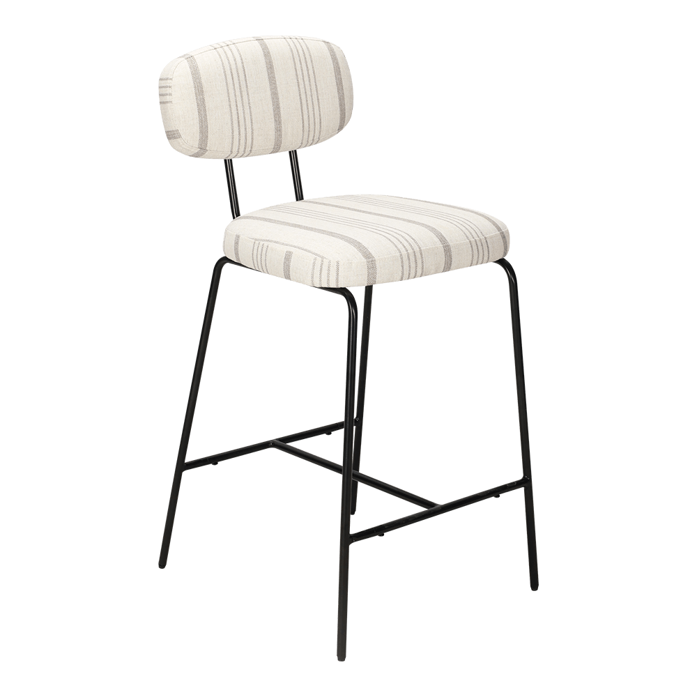 Metallbein gepolsterte Esstuhl mit Rücken