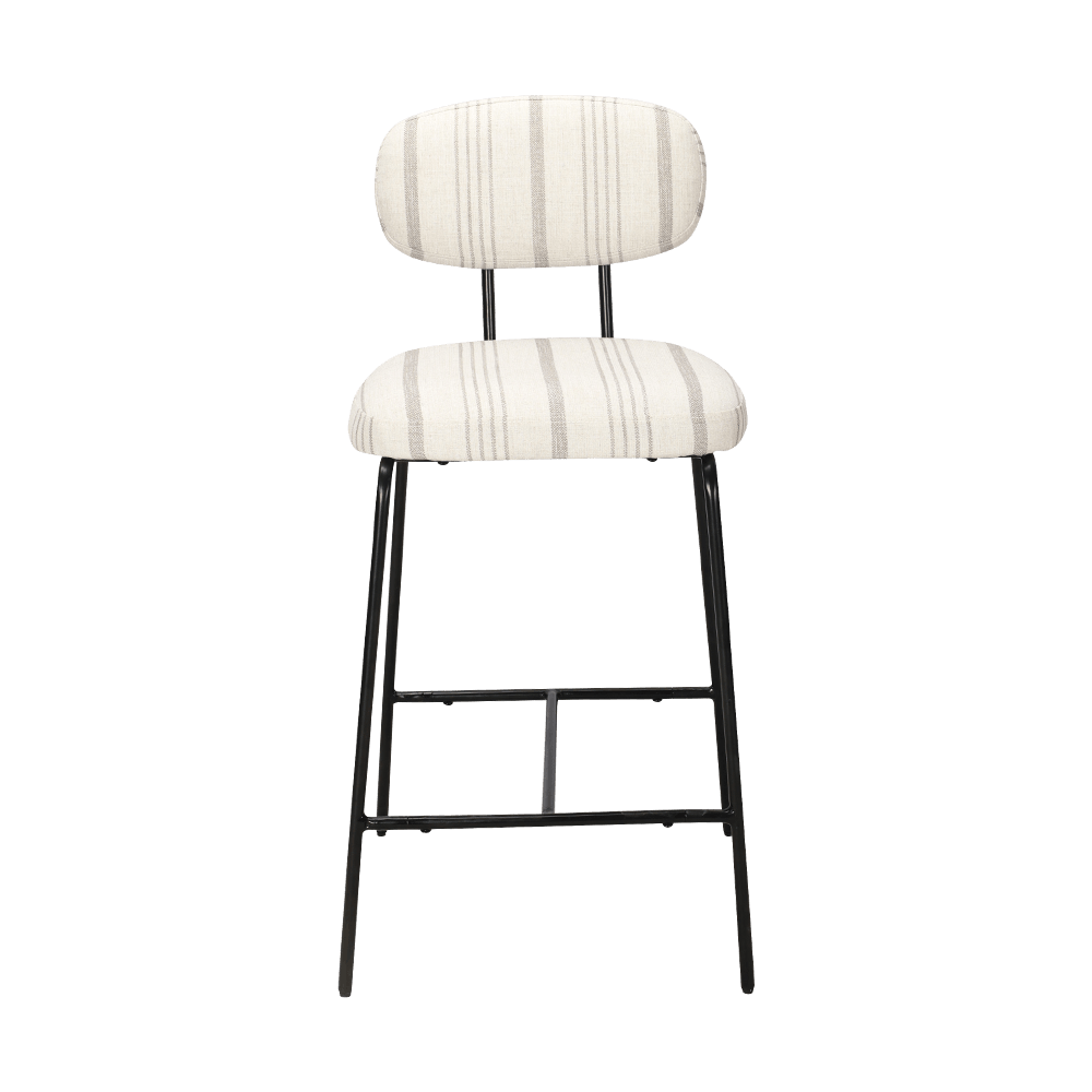 Metallbein gepolsterte Esstuhl mit Rücken