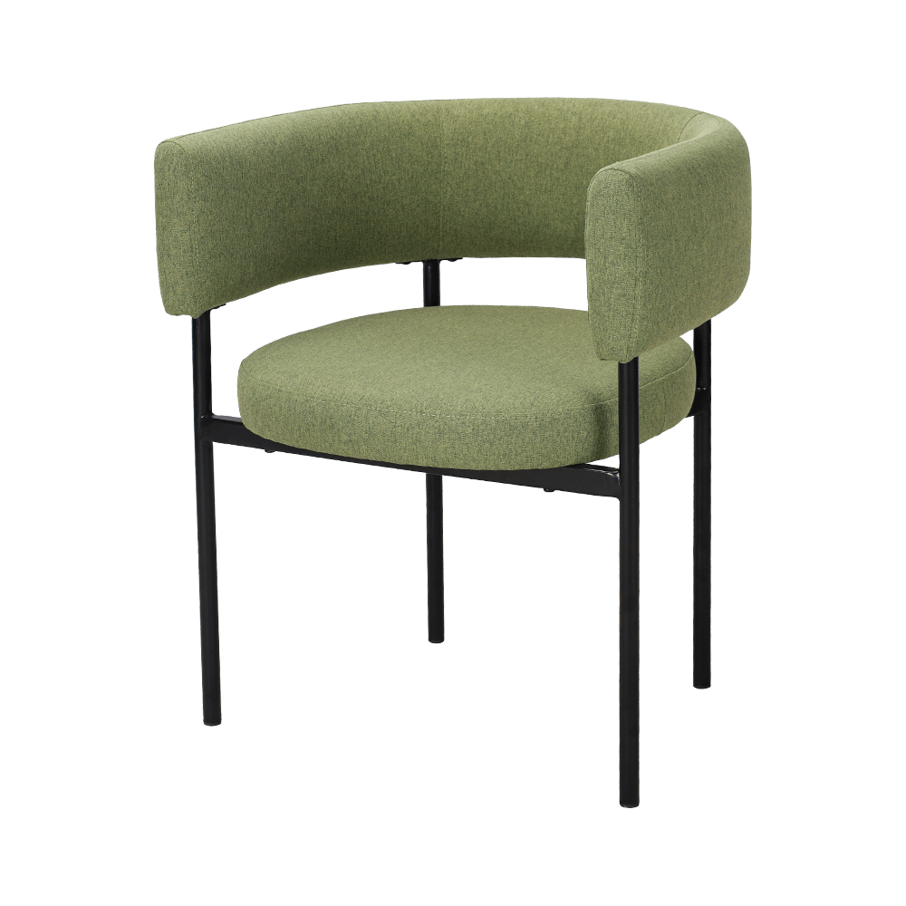 Säuregrüne Metallbein -Essstuhl