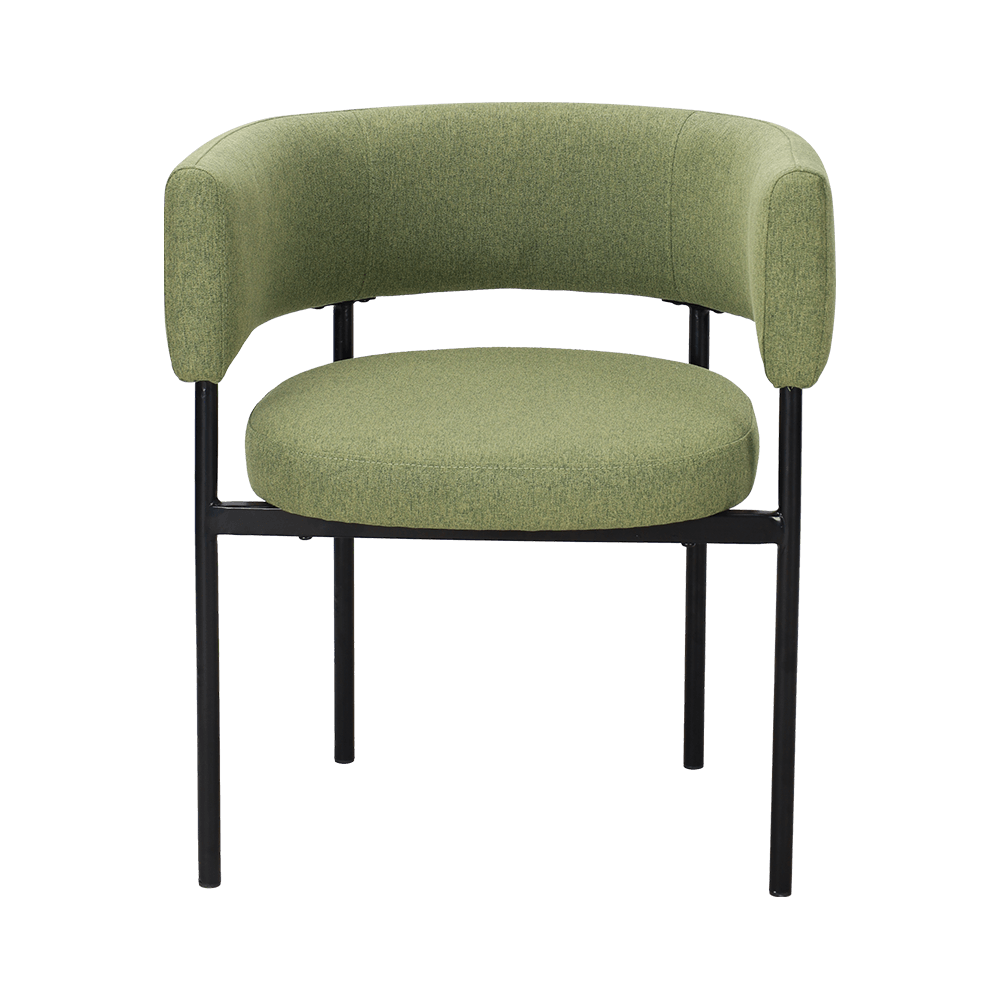 Säuregrüne Metallbein -Essstuhl