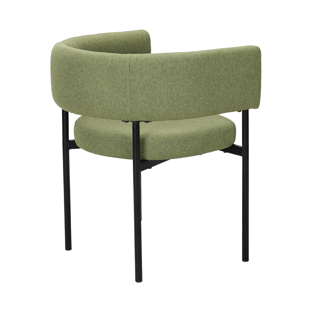 Säuregrüne Metallbein -Essstuhl