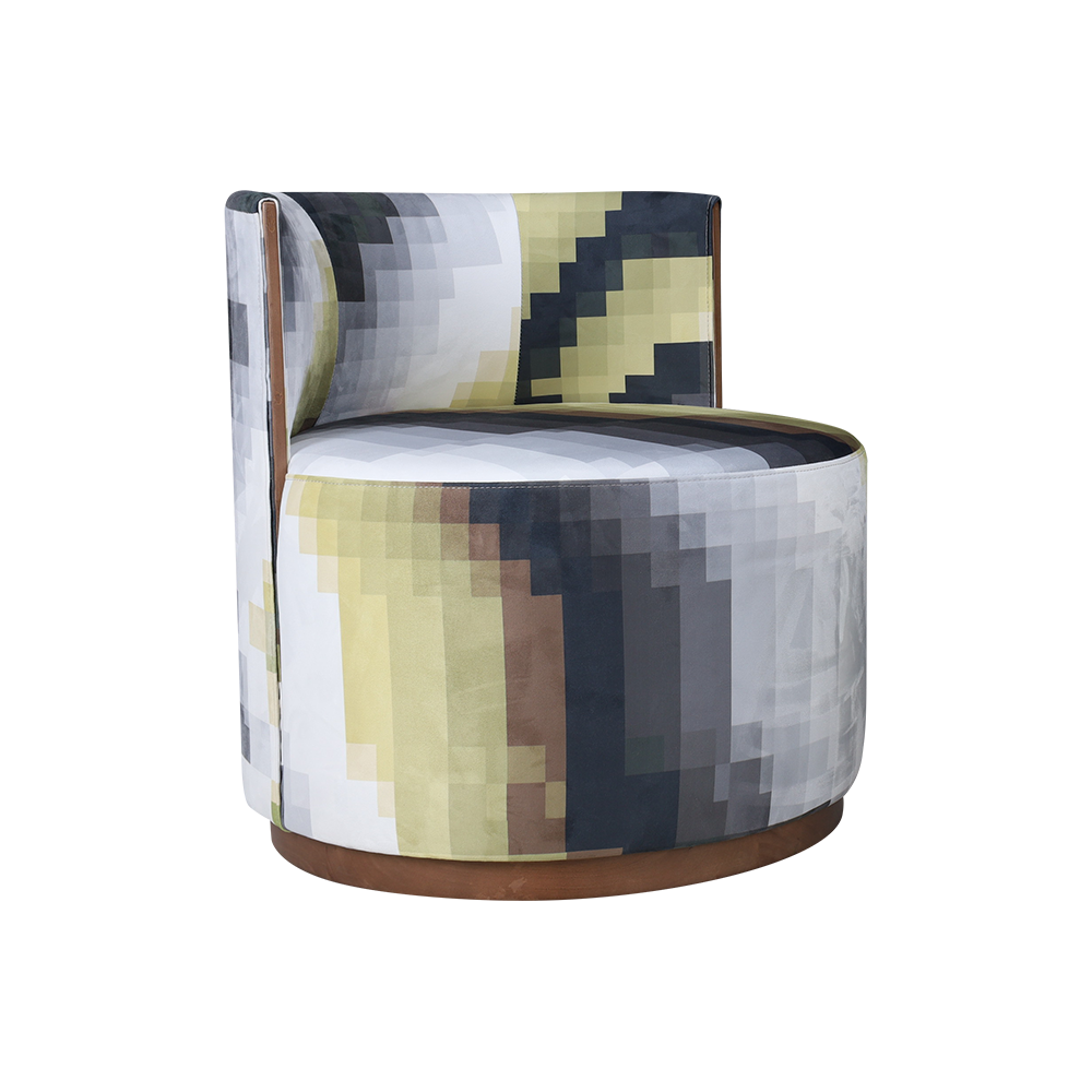 Runde Armless Lounge Stuhl