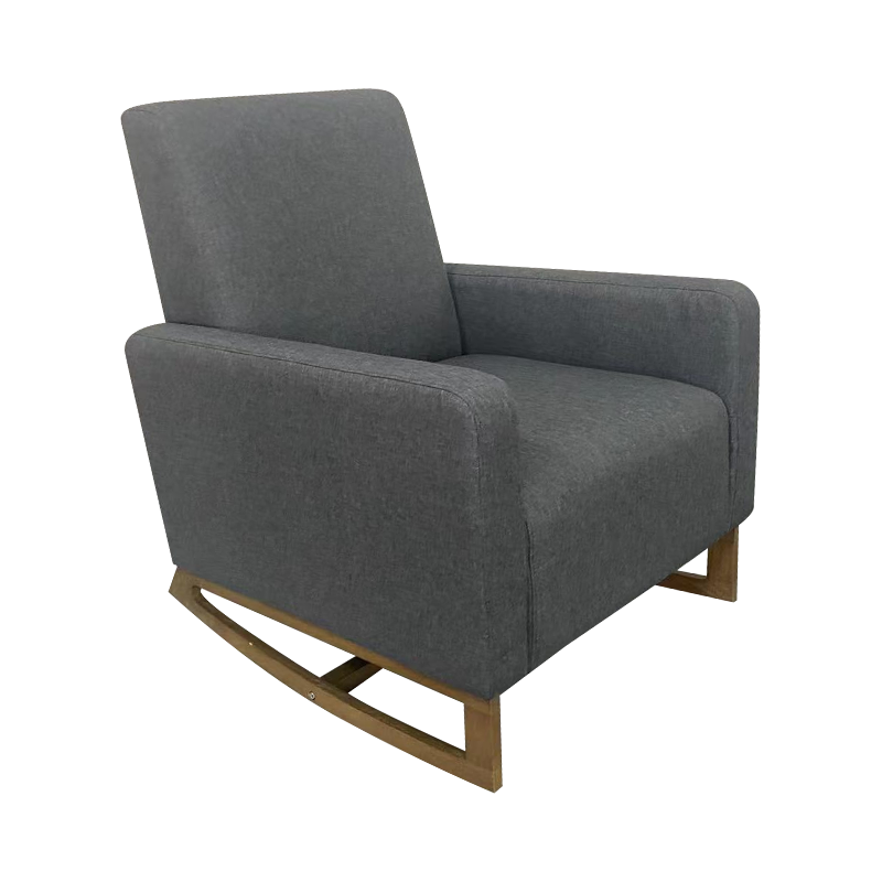 Grauer Stoff Ein Sofa Lounge Stuhl