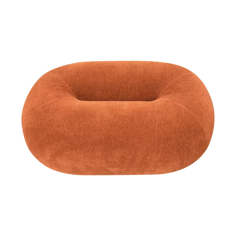 Brauner orange Memory Foam Sitzkissen Stoff Ottomane Fußstütze